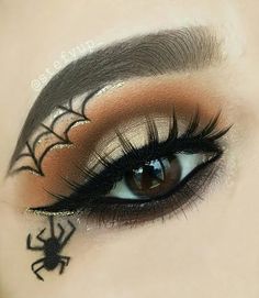 45+ Horrifying Halloween Makeup Ideas for Women - HubPages Halloween Spider Makeup, Spiderman Makeup, Maquillage Halloween Simple, Spider Makeup, Halloween Makeup Witch, Halloweenský Makeup, Holloween Makeup, Cute Halloween Makeup, Halloween Beauty