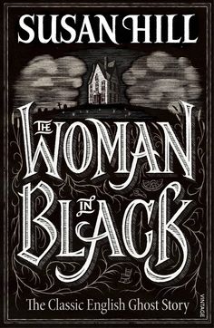 the woman in black book cover with an image of a house and clouds on it