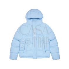 Size XS-XL (See final Image for Size Chart) Custom Made, Premium Quality Trapstar Puffer Jacket Free Shipping Worldwide Trapstar Puffer Jacket, Trapstar Jacket, Cute Leather Jackets, Hooded Puffer Jacket, Detachable Hood, Ice Blue, Puffer Jacket, Jacket Tops, Custom Made