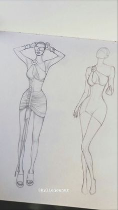 Art, dress, Kylie Jenner Croquis Fashion Illustration, Inspiration Fashion Design, Mode Poses, Fashion Sketchbook Inspiration, Collage Fashion, Croquis Fashion, Fashion Illustration Poses, Fashion Illustration Tutorial, Illustration Collage