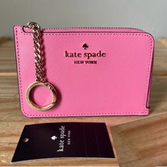 100% Authentic Kate Spade Wallet Brand New With Tag Never Been Used Before Kg13 Madison Medium L-Zip Card Holder Blossom Pink And Gold Hardware 5” L X 3.5” Kate Spade Coin Purse With Card Slots, Kate Spade Wallet With Interior Card Slots, Kate Spade Wallet With Interior Card Slots As Gift, Kate Spade Wallet With Interior Card Slots For Gift, Kate Spade Wallet Perfect For Gift, Kate Spade Compact Coin Purse With Card Slots, Compact Kate Spade Coin Purse With Card Slots, Trendy Kate Spade Wallet With Card Slots, Trendy Kate Spade Wallets With Card Slots