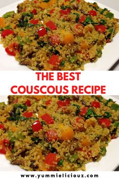 the best couscous recipe is made with rice, vegetables and other things to make it