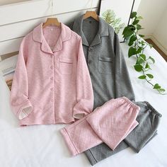 Comfortable Long Sleeve Sleepover Sets, Cozy Cotton Sleepwear For Home, Winter Sleepwear Sets In Relaxed Fit, Comfortable Long Sleeve Winter Sets, Cozy Long Sleeve Loungewear Sets, Cozy Long Sleeve Lounging Sets, Cozy Long Sleeve Sleep Sets, Comfortable Lounging Sets For Winter, Winter Cotton Sleepwear For Lounging