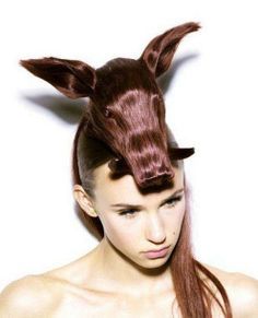 Unique" Hairstyles on Pinterest | Santa Cruz, Gatos and Elephant Head Elephant Head, Korean Hairstyle, Hair Piece, Hair Designs, Creative Director, Hair Makeup, Elephant, Hair Color