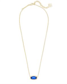 Elisa Gold Pendant Necklace in Cobalt Cat's Eye Kendra Scott Necklace Blue, Elisa Gold Pendant Necklace, Elisa Pendant Necklace, Kendra Scott Necklace, Oval Stone, Gold Pendant Necklace, Christmas Wishlist, Kendra Scott, Metal Chain