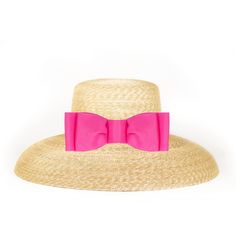 Straw Hat With Flat Bow - The Well Appointed House Chic Hats With Bow And Curved Brim, Beach Boater Hat With Structured Crown, Chic Brimmed Boater Hat With Bow, Chic Boater Hat With Curved Brim And Bow, Chic Boater Hat With Bow And Curved Brim, Chic Sun Hat With Bow For Vacation, Chic Sun Hat With Bow For Kentucky Derby, Chic Straw Hat With Bow For Vacation, Adjustable Bow Boater Hat For Kentucky Derby