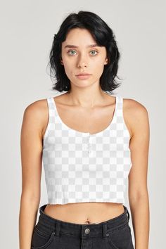 Crop Top Mockup, Png Clothes, White Woman, Clothing Mockup, White Crop, Free Mockup, White Crop Top, Free Image, Outfit Of The Day