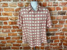 "vintage 60s/70s super soft funky button down by campus with big pointy dart collar. Excellent lightly used condition no issues to note MEASURES -  23\" pit to pit and 29\" long TAGGED - L My policy is NO RETURNS. If I made an error I will make it right 100% but I am not responsible if you change your mind/\"item does not fit\". PLEASE use the measurements provided if you don't know how ask me I will gladly help you :) - This is a TRUE VINTAGE item! Vintage clothing sizing varies wildly ALWAYS use the measurements and info provided in the listing to assure proper fit! The item is decades/years old and will have signs of wear/age/etc so please read the description! ** Why buy from VINTAGE ASSAULT? Because I have sold THOUSANDS of items to THOUSANDS of satisfied customers and have a track re Retro Fitted Collared Camp Shirt, Fitted Retro Collared Camp Shirt, Fitted Collared Retro Camp Shirt, Retro Plaid Collared Tops, Retro Collared Camp Shirt With Button Closure, Vintage Plaid Collared Shirt, Fitted Retro Collared Shirt, Fitted Vintage Button-up Camp Shirt, Vintage Camp Shirt With Retro Print And Collar