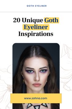 Discover 20 amazing goth eyeliner styles with our easy-to-follow tutorial. Perfect your gothic look with these edgy and captivating designs. Eyeliner Inspiration