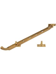 an image of a brass door handle and latch on a white background with clippings