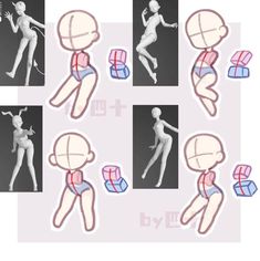 an animation figure is shown with different poses and shapes to show how the body works