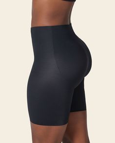 Midrise anti chafing butt lifter shaper short#color_700-black Supportive Compressive Shapewear With Built-in Shorts, Compression Shapewear With Wide Waistband, Short Leg, Compression Shapewear With Wide Waistband, Compressive Supportive Short Shapewear, Fitted Shapewear With Wide Waistband And Short Shape, Supportive Short-length Smoothing Shapewear, Supportive Smoothing Short Length Shapewear, Elegant High-waisted Shapewear With Built-in Shorts, Fitted Mid-thigh Shapewear With Wide Waistband