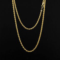 The necklace is made of 14K Gold . It is a very useful and stylish accessory. Product features The product is shipped with free shipping with its box and bag. ★Item Details * Material : 14k Real Gold Dimensions: Thickness & Length Weight: 2,2- 3,4 gram up to the length Chain Thickness: 2,3 mm ✔ Ready to Ship in 1-3 Business Days ✔ Shipped to the worldwide 1-3 business days with free express shipping. ✔ The product will be sent to you with a box to avoid any damage during shipping. All items come Classic Gold Rope Chain Necklace As Gift, Classic Gold Rope Chain Necklace Gift, Gold Link Rope Chain Necklace Perfect For Gift, Gold Jewelry With Oval Link Rope Chain, Gold Rope Chain Necklace, Gold Link Rope Chain Necklace For Gift, Gift Rope Chain Necklace With Figaro Link, Gold Oval Link Rope Chain Jewelry, Rope Chain Necklace Gift