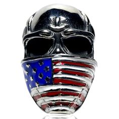 Available Size: 9 Material: Stainless Steel *Please Note: This Is A Large Ring. From Top Of Skull To Chin Is Approximately 1.75 Inches. Bundle And Save. All Jewelry Is Buy One Get One Half Off. Message Me To Create Your Bundle. One Half, Large Ring, Mens Accessories Jewelry, Pride Flag, Skull Ring, American Pride, Buy One Get One, Pride Flags, Get One