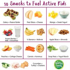 the top ten snacks to fuel active kids