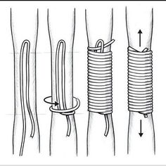 three different types of springs are shown in this diagram, with the same type of springs attached