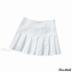 Olivia Mark - Short and Sweet Fitness Skirt Cute White School Bottoms, Cute Summer Pleated Skirt, Cute White Skirt For School, Cute Fitted Mini Tennis Skirt, Cute Pleated Skort For Summer, Cute Pleated Skirt For Summer, Cute White School Skirt, Cute White Skort For School, Cute Fitted Mini Skirt For School