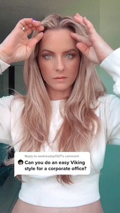 Viking Hair Styles For Medium Hair, Diy Viking Hair, Easy Viking Hair, Viking Hairstyles, Work Hairstyles