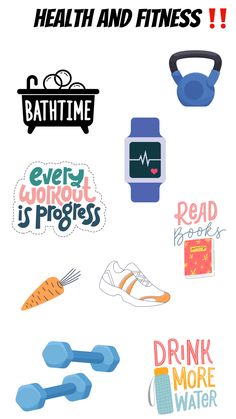 stickers related to health and fitness Fitness Stickers Free Printable, Workout Stickers, Fitness Stickers, Fitness Planner Stickers, Pastel Illustration, Work Vision Board, Workout Inspo, Gym Art, Wallpaper Images