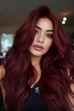 Hairstyle Chart, Trendy Red Hair, Purple Red Hair, Red Hair Styles, Hair 2025, Hair Color Mahogany, Red Hair Extensions, Red Hair Inspiration, Hair Hack