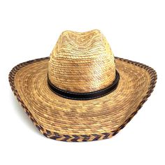 Petite Palm Leaf Cowboy Hat - Rustic Palm Leaf Hats Cowboy Hat Rustic Palm Leaf Hats 7298-XS Burnt Palm XS (53 cm) Western Straw Hat For Country Events With Flat Bill, Western Straw Hat With Flat Bill For Country Events, Western Straw Hat For Country Events, Country Style Straw Hat For Western-themed Events, Summer Rodeo Straw Hat With Flat Bill, Summer Straw Hat With Flat Bill For Rodeo, Western Flat Bill Hat For Beach, Western Flat Bill Hat For The Beach, Flat Bill Sun Hat For Summer Rodeo