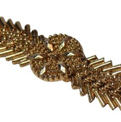 Long Metal Beaded Floral Narrow Bar Pin in Gold Tone Vintage Jewelry - Etsy Narrow Bar, Floral Bar, Large Bar, Bead Bar, Metal Bead, Hair Ornaments, Vintage Bracelets, Metal Beads