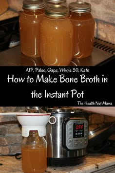 how to make bone broth in the instant pot and what it is made with