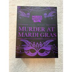 New In Box- Sealed The Game Everyone's A Suspect When Murder Is On The Menu. Here's Everything You Need To Serve Up Mystery, Murder And Fun - Party Planner, Invitations, Recipes - Plus A Tasty Murder Mystery To Solve. Just Invite Seven Of Your Friends To Join You For Dress Up And To Play The Roles Of Devious Suspects. Serve Up A Meal Or Light Snack, And You're Ready For Some Drop-Dead Fun! The Contents Party Planner With Game Rules, Recipes And Decorating Tips Character Booklets Including Roles, Mardi Gras Dinner Party, Mystery Party Games, Mardi Gras Dinner, Mystery Party Game, Mystery Dinner Party, Mystery Dinner, Game Rules, Mystery Games, Mystery Party