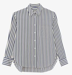 LUI TEXTURED SHIRT Blue Cotton Shirt With Striped Cuffs, Classic Button-up Shirt With Striped Cuffs, Striped Cotton Shirt For Work, Classic Shirt With Striped Cuffs And Spread Collar, Classic Navy Shirt With Pockets, Work Shirt With Striped Collar And Shirttail Hem, Workwear Shirt With Striped Collar And Shirttail Hem, Cotton Collared Top With Striped Cuffs, Classic Shirt With Striped Collar For Everyday