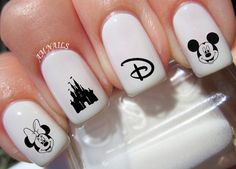 Disney Nail Decals Set of 50 | Etsy Basketball Nails, Disney Nail Decals, Disney Nail Art, Disney Nail