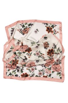 This sophisticated floral print on a silk satin is a testament to timeless elegance. 100% Made in Como Italy. Generous size: Approx. 27" x 78". You can wear this wrap as an elegant evening shawl and also as a daytime scarf. A timeless addition to your wardrobe. 100% silk satin: A silky, soft, lustrous fabric that feels oh-so sumptuous. Rolled hems: The hems are hand rolled as they are sewn with a sewing machine. It takes skill and experience to make a neat hem. Pure luxury, naturally dyed: We us Elegant Floral Silk Scarf, Silk Floral Print Shawl, Luxury Silk Scarves With Floral Print, Shawl For Women, Luxury Artistic Silk Scarf With Floral Print, Silk Floral Print Shawl Scarf, Evening Shawls, Como Italy, Rolled Hem