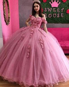 Hot Pink Quinceanera Dresses, Sweet 16 Party Dress, Burgundy Quinceanera Dresses, Purple Quinceanera Dresses, Made Flowers, 15 Dresses Quinceanera, Green Wedding Dresses, Tulle Balls, Quinceanera Dresses Pink