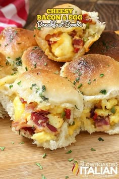 some food that is sitting on top of a cutting board