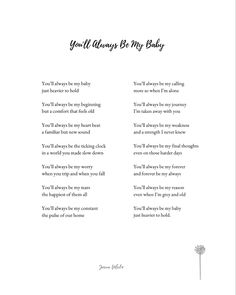 You’ll Always be my baby, just heavier to hold poem Boy Mum Quote, Motherhood Poetry, Baby Poems, Baby Captions, Mama Quotes, Motherhood Quotes, Today's Quote