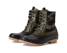 Spring Step Duckie-Camo | 6pm Camo Boots, Spring Boots, Ll Bean Boot, Sorel Winter Boot, Camo Print, Branded Bags, Discount Shoes, Stacked Heel, Winter Boot