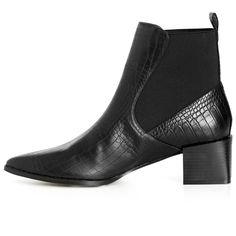 Add a touch of elegance to your ensemble with the Eden Ankle Boot, featuring a refined pointed toe and a stylish block heel. The slip-on style, along with the stretch side gusset, ensures easy on-and-off, while the patterned faux-leather fabrication adds a fashionable element to your outfit. Bold and fiercely fashionable, no one does plus size fashion like City Chic. Loved around the globe for its diverse range of fashion-forward styles for any occasion. From show-stopping evening gowns to workw Trendy Chelsea Boots With Pointed Toe And Reinforced Heel, Trendy Chelsea Boots With Reinforced Heel And Pointed Toe, Chic Pointed Toe Chelsea Boots For Fall, Workwear Heeled Boots With Pointed Toe, Trendy Chelsea Boots With Stacked Heel And Pointed Toe, Chic Pointed Toe Chelsea Boots With Reinforced Heel, Chic Pointed Toe Chelsea Boots For Work, High Heel Chelsea Boots For Spring Workwear, Elegant Chelsea Boots With Pointed Toe