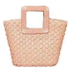 Nwt A New Day Pink Square Handle Straw Mini Tote Purse Bag From Picnics To The Farmers' Market To Any Other Activity, The Handheld Mini Tote Handbag From A New Day Will Help You Carry Your Belongings In Style. Featuring A Woven Design, This Tote Handbag Comes With An Open Compartment To Make It Convenient To Store And Retrieve Items, And The Square Double Handles Make It Easy To Carry In Hand. Designed In A Bucket-Like Shape, This Open Tote Handbag Makes A Functional And Stylish Addition To Your Bag Collection. Pink And Beige Shell Material: Paper Straw Dimensions (Overall): 12 Inches (H) X 13 Inches (W) X 5 Inches (D) Pink Square, Bag Collection, Woven Design, How To Make Handbags, Paper Straws, Tote Handbag, Day Bag, Mini Tote, Tote Purse