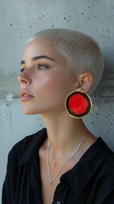 Oversize round earrings made with German silver metal, handpainted with red and black acrylic colours and stainless steel posts. Available in 3 sizes: Small 1.5" / 3.80cm, Medium 2" / 5cm and  Large 2.5" / 6.30cm **How to take care of your jewelry: ○ Remove your jewelry when swimming, sunbathing and showering ○ Keep them away from chemicals like hairspray, body creams & perfumes ○ Do not wear your handmade jewelry while exercising ○ Put them in the fabric jewelry bag or in their box when you don't wear them ** These earrings are made to order handcrafted and shipped by me, so may take 6 working days before shipping  I ship all orders worldwide with Registered mail and safety envelope with Hellenic post and Track number  All my jewels come to lovely gift package with Jewel's card ready for Big Round Earrings, Body Creams, Acrylic Colours, Black Circle, Earrings Big, Jewelry Bag, Red Earrings, Black Acrylic, Black Acrylics