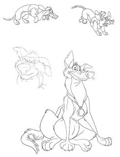 the fox and the hound coloring pages for kids to print out, with pictures of them