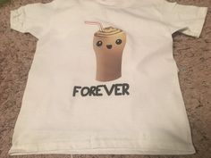 "This is a great set for twins, siblings, besties, daddy/child, mommy/child, boyfriend/girlfriend, husband/wife...any set of best friends! The design is heat pressed onto white unisex shirts or infant bodysuits. Both shirts are $22 (upcharge of $2 for each 2XL). There is also an option to add on a milkshake \"Forever\" shirt or bodysuit! These can be machine washed and dried! At checkout, there is a note to seller box. Please write there the size that you need for each shirt. Infant bodysuits: p Personalized Fitted Casual Tops, Funny Personalized Cotton Tops, Playful Personalized Cotton Tops, Twin Baby Outfits, Best Friends Shirts, Twin Baby Clothes, Friends Shirts, Grandparents Shirt, Toddler Ballet