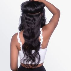 SKU: PUC-SB-L18-G12P8-C1B Description: • 100% human hair (Indian virgin hair) • Characteristics of texture: silky, soft. Perfect for individuals with soft fine hair. • Natural black 1B Color • Available in lengths 18, 20 and 22 inches •120 grams per set • Can be heat styled up to 450° F and professionally colored (below the silicone weft line) •8 pieces per set for all length Features: Clip-ins just got sleeker! Our new Seamless Clip in collection brings the quality you expect in an even flatter Heatless Curls, Hairdos For Curly Hair, Indian Hair, Deep Curly, Salon Style, Sleek Hairstyles, Hair Serum, Heat Styling Products, Indian Hairstyles