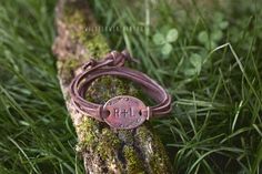 Boho Initial Leather Wrap Bracelet | Personalized Hand-Stamped Copper Customized Initial Jewelry Out Adjustable Rustic Bracelet In Distressed Brown, Rustic Adjustable Bracelet In Distressed Brown, Rustic Adjustable Distressed Brown Bracelet, Rustic Distressed Brown Bracelet For Gift, Adjustable Stamped Leather Bohemian Bracelet, Handmade Rustic Wrap Bracelet, Bohemian Stamped Leather Bracelet, Rustic Leather Bracelet, Rustic Stamped Leather Bracelet Gift