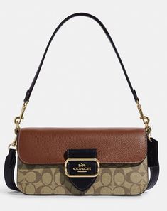 Everyday Flap Bag With Detachable Strap In Monogram Canvas, Monogram Canvas Satchel Shoulder Bag With Adjustable Strap, Monogram Canvas Crossbody Shoulder Bag With Gold-tone Hardware, Everyday Monogram Canvas Flap Bag With Detachable Strap, Monogram Canvas Crossbody Satchel With Adjustable Strap, Monogram Canvas Crossbody Bag With Branded Hardware, Luxury Brown Coated Canvas Flap Bag, Crossbody Shoulder Bag With Removable Pouch In Monogram Canvas, Luxury Shoulder Bag With Adjustable Strap In Coated Canvas