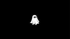 a ghost floating in the dark with its eyes closed