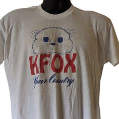 KFOX ABC Dot Records Vintage 70s Graphic Tshirt Size Large No visible flaws  Tag missing but measures like a large  Measurements in photos New Orleans Bourbon Street, 80s Tshirts, Letter Gifts, Palm Desert, Mens T Shirts, Mens Graphic Tee, Cool Tees, Vintage Tees, Vintage 70s