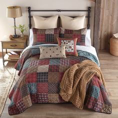 Allegheny Plaid Quilt Set Cotton Quilt Set, Teal Accents, Plaid Quilt, Linen Quilt, Cozy Aesthetic, Quilted Fabric, Bedding Stores, Twin Quilt, Deep Burgundy