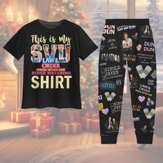 The countdown to Christmas is on! 🎁 Searching for that perfect holiday item? We hope this listing is it! Order BEFORE December 1st to make sure your package arrives in time. Christmas Svu Pajamas Set, Law And Order Pajamas Pants, Svu Holiday Pajamas, Svu Midnight Shirt, Law And Order Matching Pajamas Set Unwind and embrace comfort with our delightful Pajama Set. Crafted with the perfect blend of style and softness, this pajama ensemble ensures a relaxing night's sleep while keeping you fashion- Law And Order: Special Victims Unit, Pajamas Pants, Pyjamas Set, Adult Pajamas, December 1st, Law And Order Svu, Holiday Pajamas, Matching Pajamas, Pajama Robe