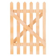 a wooden fence is shown against a white background, with the top section cut out