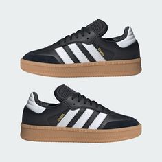 adidas Samba XLG Shoes - Black | Unisex Lifestyle | adidas US Samba Shoes, Black Clouds, British Summer, Adidas Shop, Adidas Samba, Adidas Online, Spring 2024, Black Adidas, Shoes Black