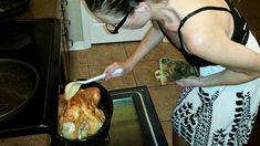 Basting the Juicy Turkey!